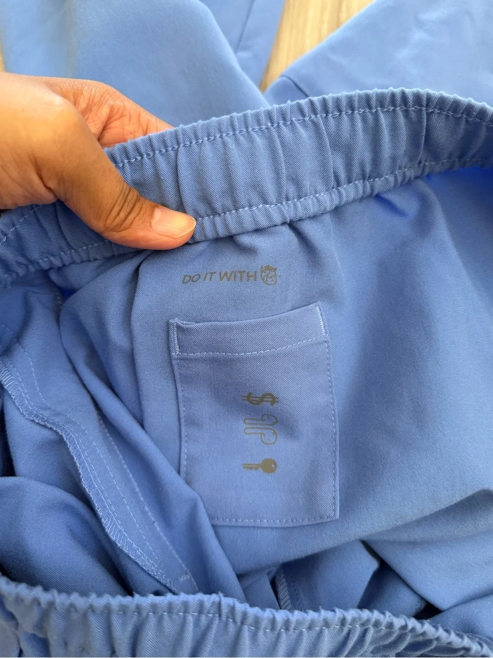 Figs Men’s Tansen Ceil Blue Scrub Jogger Pants Size Small Waist 31-33